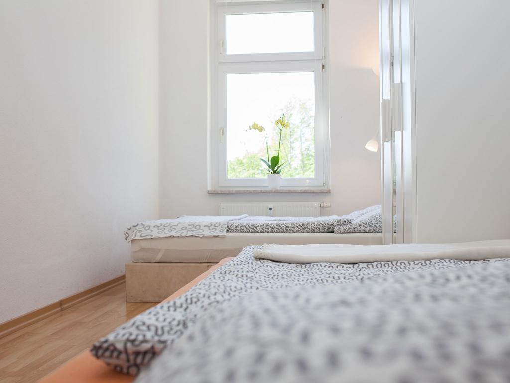 Ferienwohnung Leipzig Ost Bagian luar foto