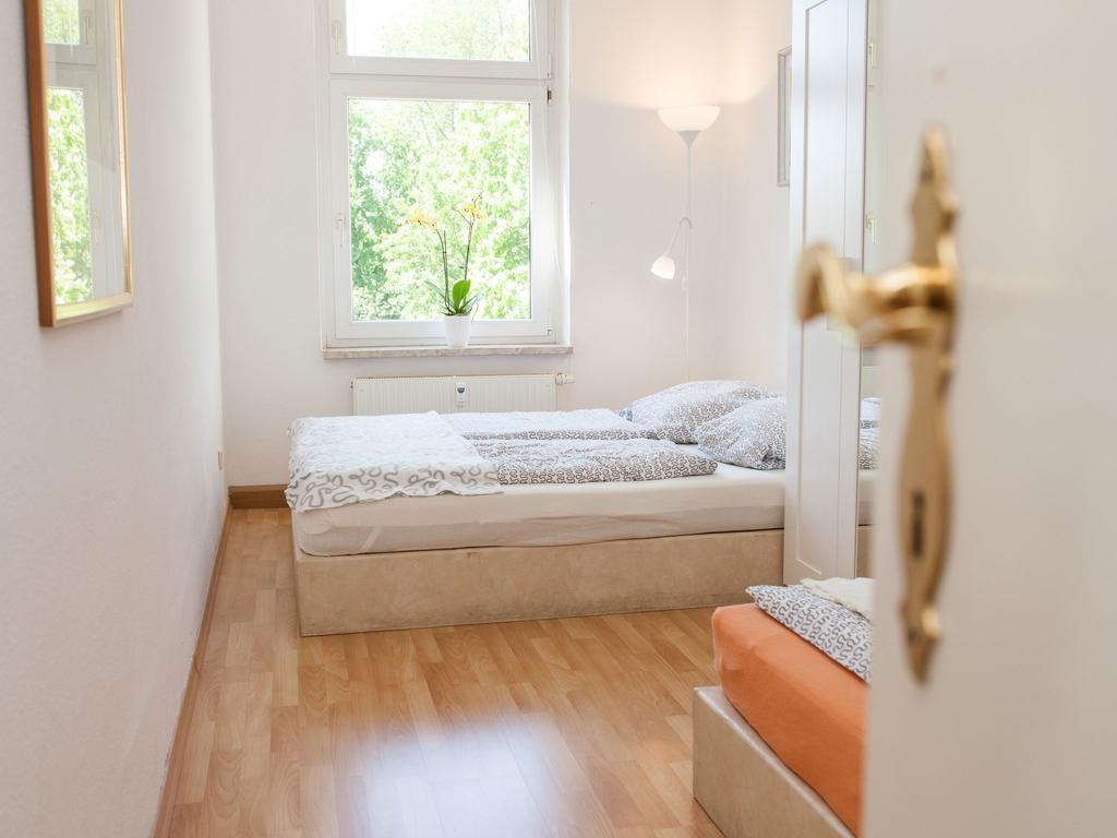 Ferienwohnung Leipzig Ost Bagian luar foto