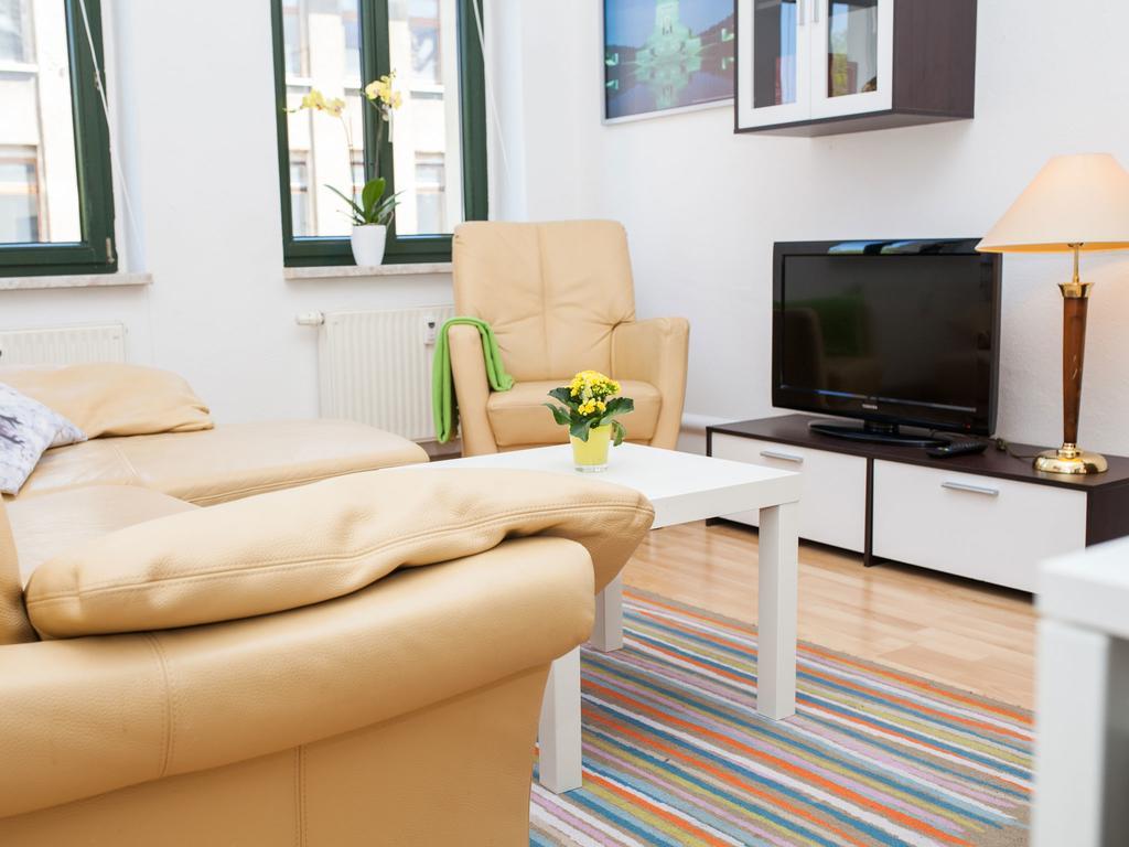 Ferienwohnung Leipzig Ost Bagian luar foto